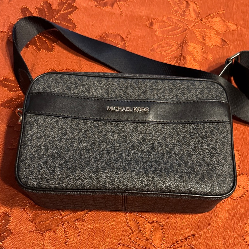 Michael Kors Black and Gray Belt Bag